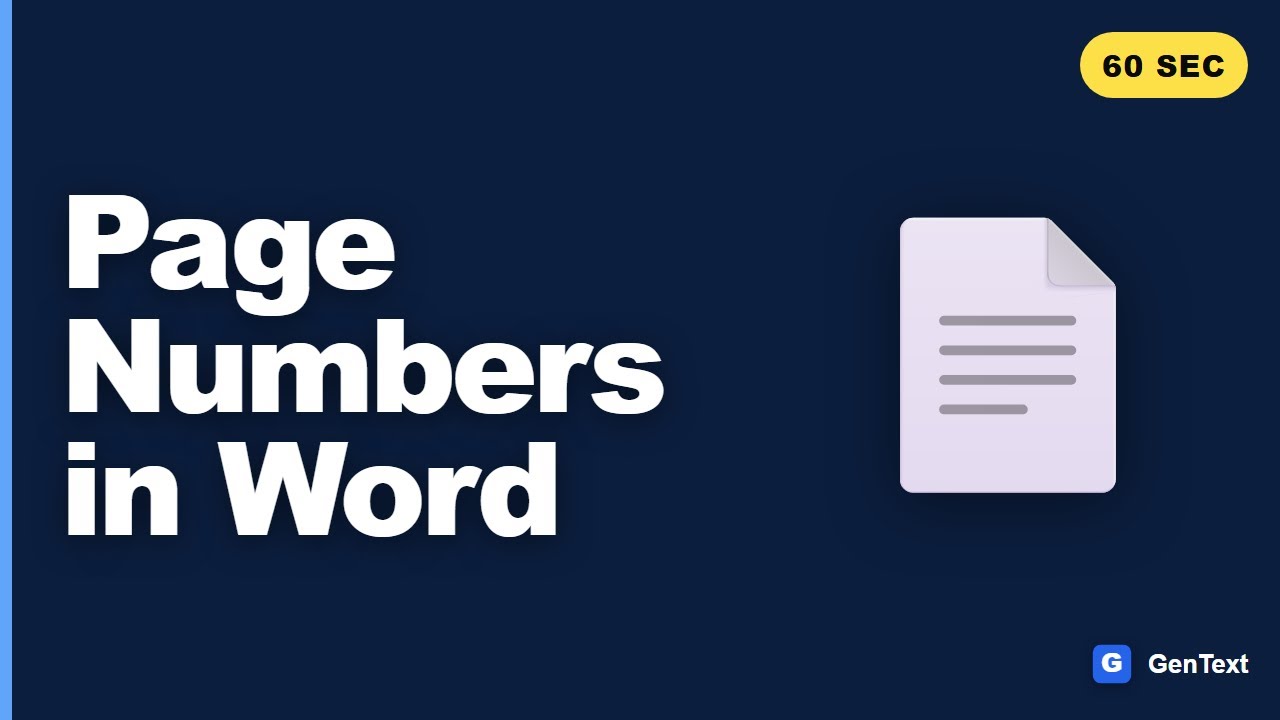 How to Add Page Numbers in Microsoft Word