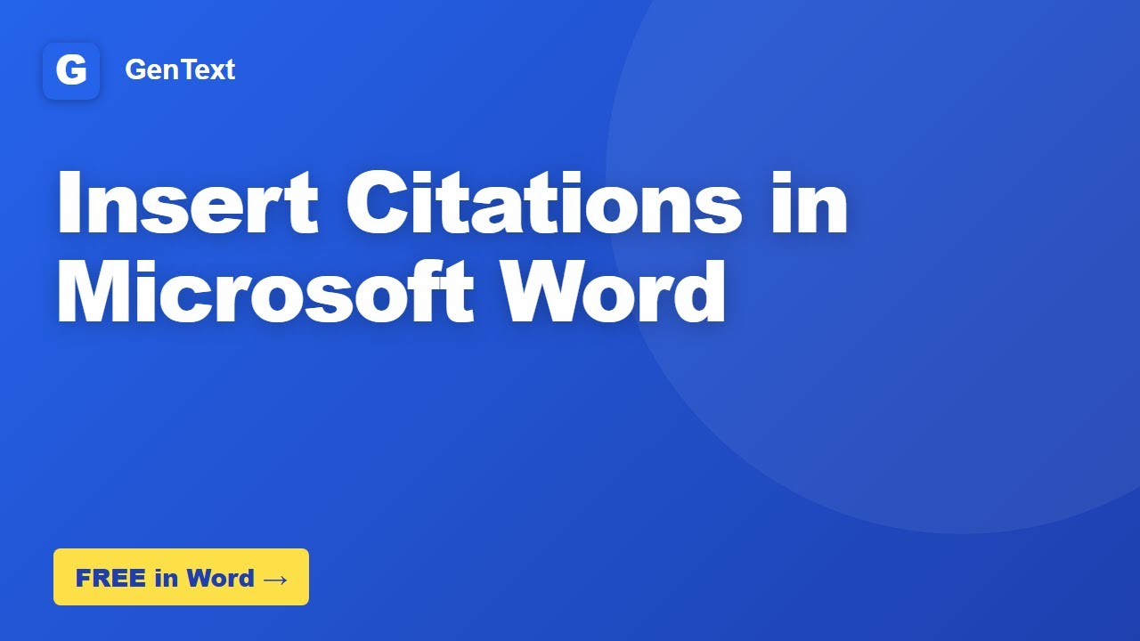 How to Insert Citations in Microsoft Word