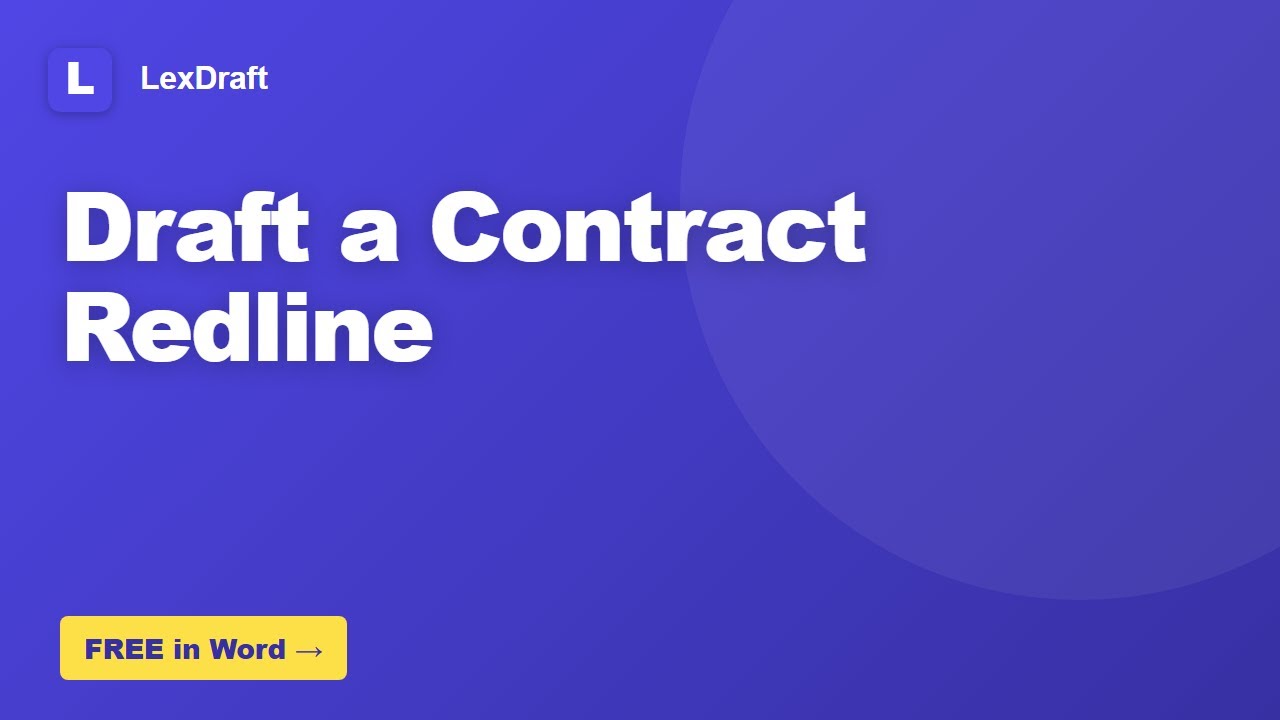 How to Draft a Contract Redline